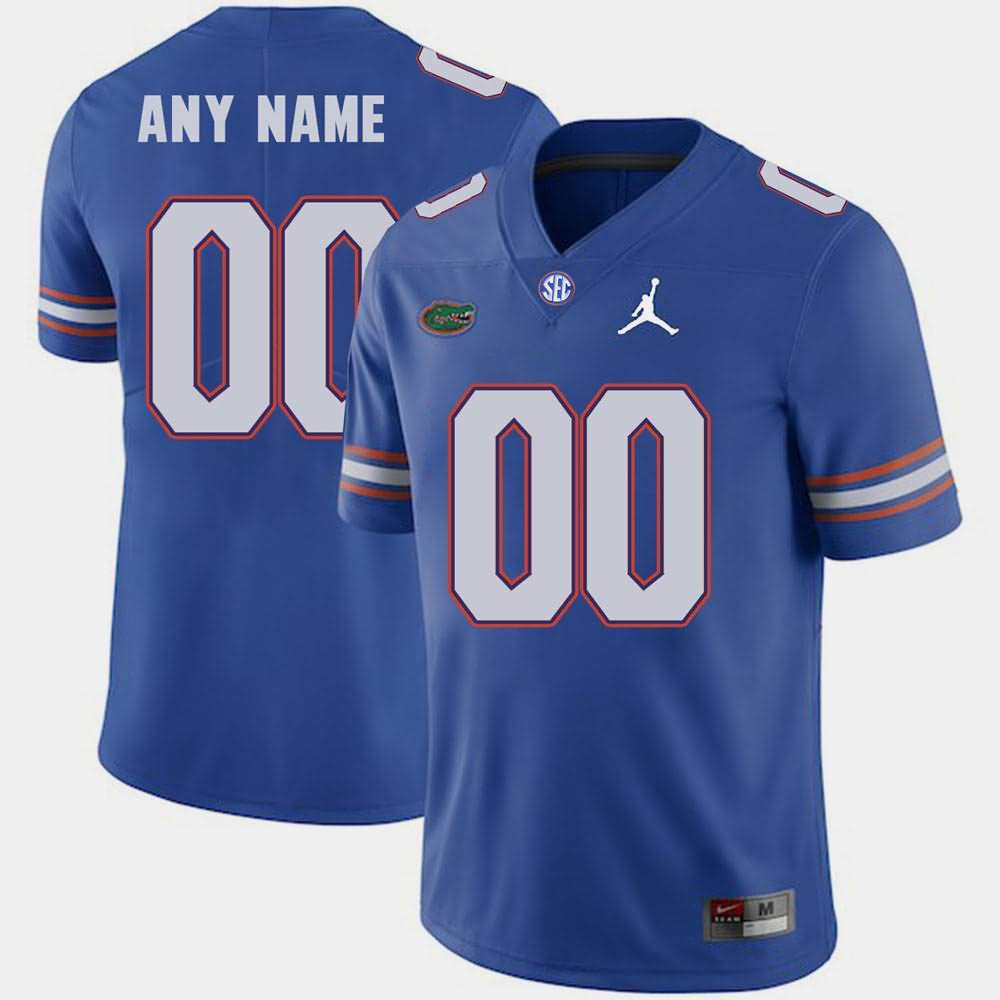 NCAA Florida Gators Customize Men's #00 Jordan Brand Royal 2018 Game Stitched Authentic College Football Jersey WXN8664VP